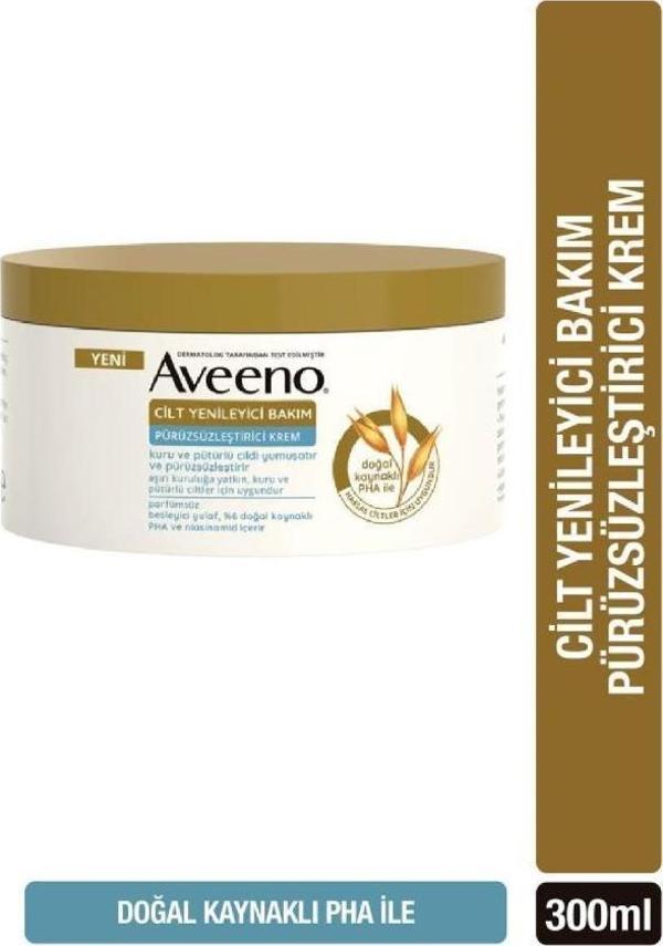 Aveeno Cilt Yenileyici Bakım Pürüzsüzleştirici Krem 300 ml - Image 1