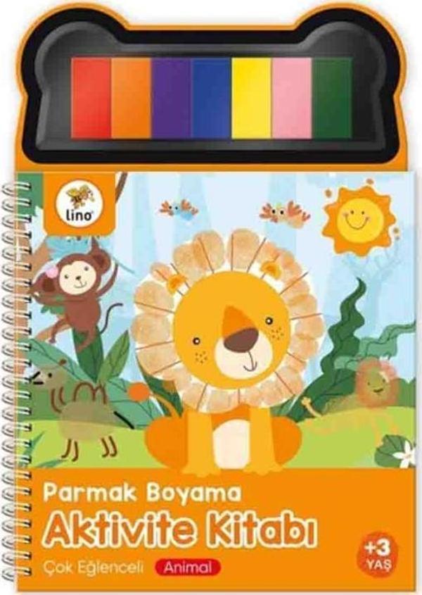 Lino Parmak Boyama Aktivite Kitabı // Animal - Image 1