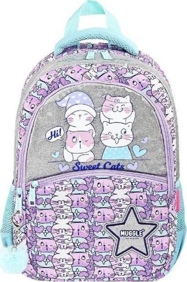Muggle Mu-9063 Meow Koleksiyonu İlkokul Çantası - Image 1