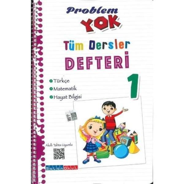 Okul Problem Yok 1.sınıf Tüm Dersler Defteri - Salan Yayınları - Image 1