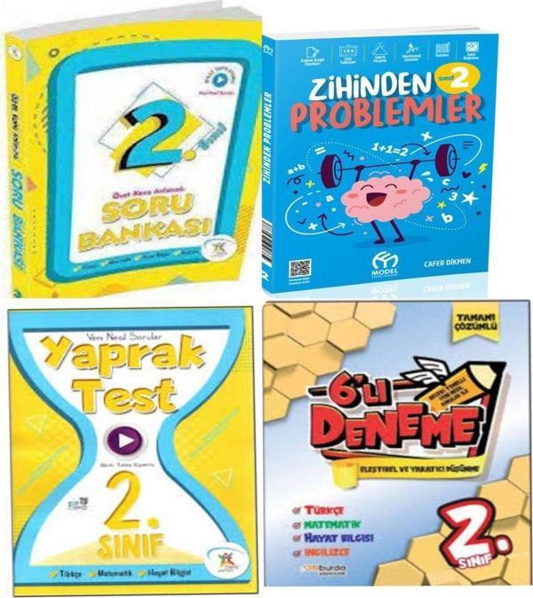 2.Sınıf Konu Anlatımlı Soru Bankası + Tüm Dersler Yaprak Test +6'lı Deneme +Zihinden Problemler - 5 Renk Yayınları - Image 1