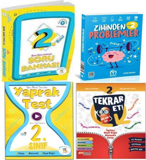 2.Sınıf Konu Anlatımlı Soru Bankası +Tüm Dersler Yaprak Test +Zihinden Problemler Ve Tekrar Et - 5 Renk Yayınları - Image 1