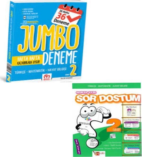 2. Sınıf Jumbo Tüm Dersler Deneme +Sor Dostum Etkinlikli Soru Bankası - Model Eğitim Yayınları - Image 1