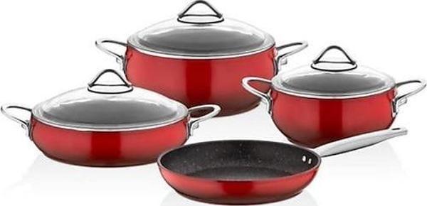 Falez Mercan Granit 7 Parça Güveç Tencere Seti - Image 1