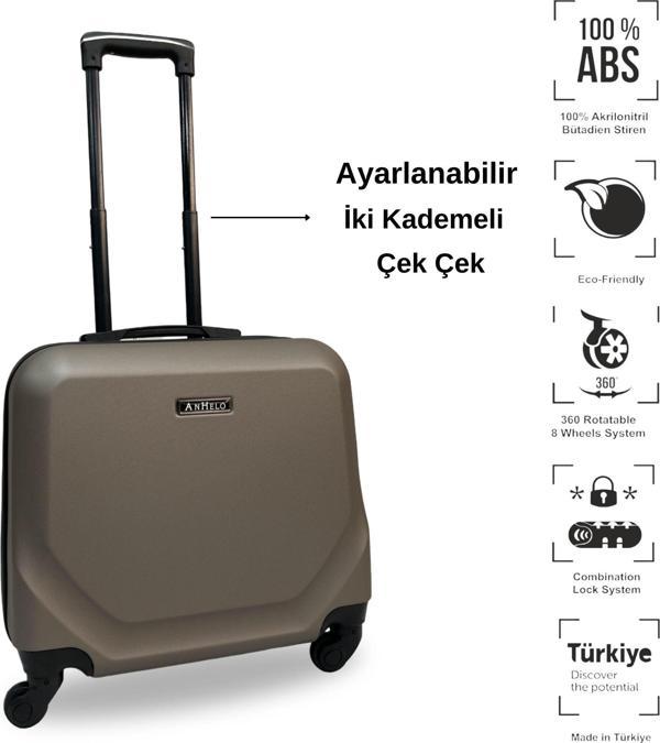 Anhelo Traveller Abs Hostes-pilot Boy Valiz  Vizon - Image 1
