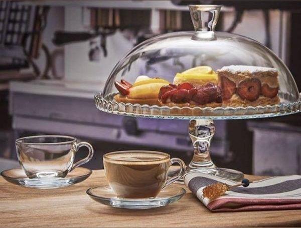Paşabahçe 95200 ayaklı patısserie - kek kurabiye fanusu - Image 1