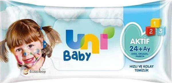 Uni Baby Aktif Islak Mendil 52'Li - Image 1