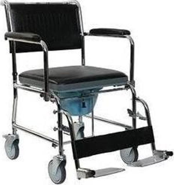 Golfi Tekerlekli Iskemle B-125 Katlanır Tuvaletli Banyo Sandalyesi - Image 1