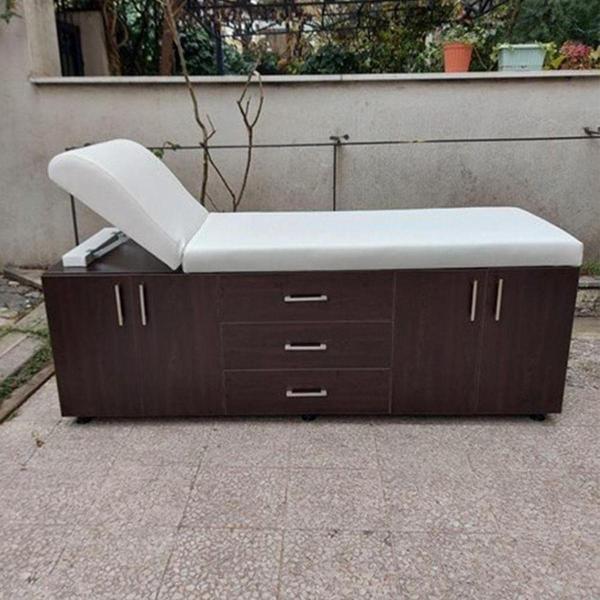 Medikal Birlik Ahşap Muayene Masası 2 Dolaplı 4 Çekmeceli - Image 1