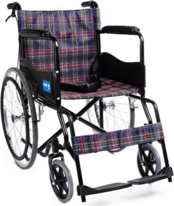 Medikal Birlik Comfort Plus Ky809Bj Ekose Özellikli Tekerlekli Sandalye - Image 1