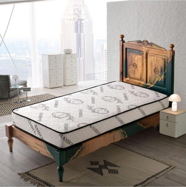 Heyner Garden Ortopedik Tek Kişilik Bambu Desenli Yatak 90x190 - Image 1
