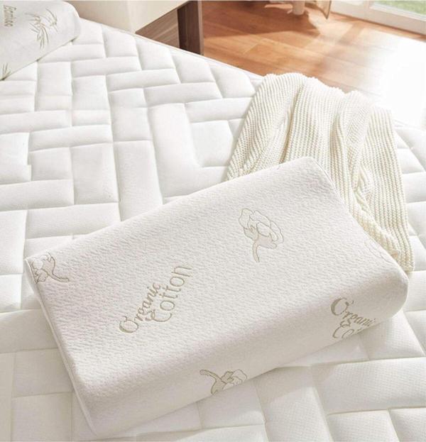 Heyner Organic Cotton Visco Boyun Destek Yastığı Ortopedik Visco Yastık 40x60 cm 11 cm Yükseklik - Image 1