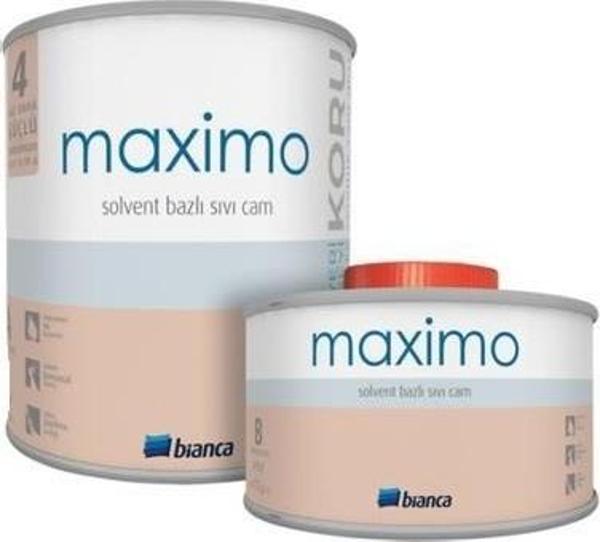 Bianca Maximo Solvent Bazlı Şeffaf Parlak Sıvı Cam 500 Gr - Image 1