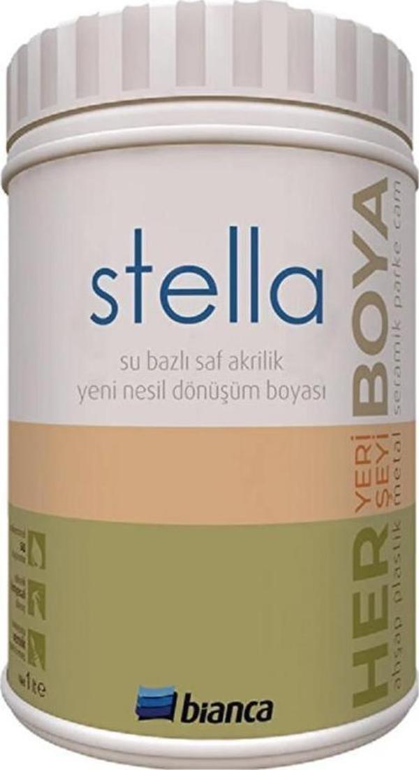 Bianca Stella Su Bazlı Saf Akrilik Boya 1 Lt Beyaz - Image 1