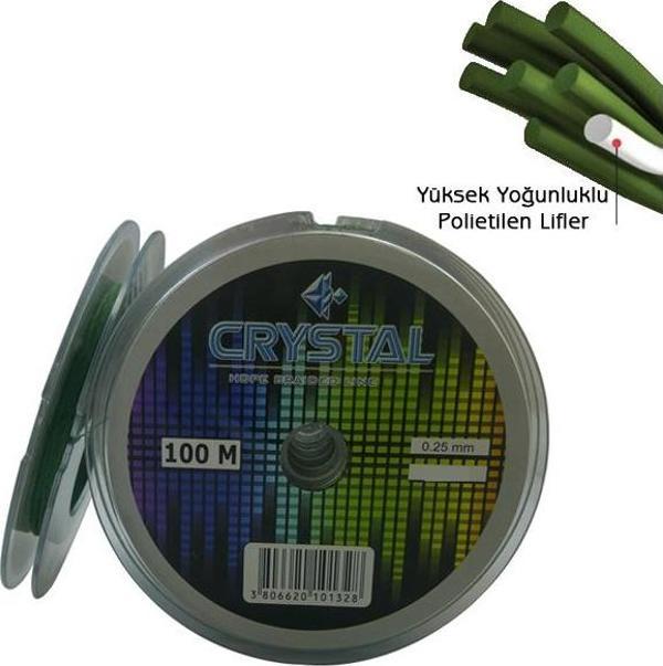 Crystal HDPE Nano İpek Misina 8 Kat 0.25 mm 100 mt - Image 1