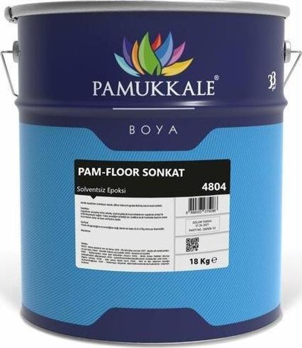 Pamukkale 4804 Solventsiz Zemin Kaplama 18 Kg+6 Kg Bayrak Kırmızı Ral 3020 - Image 1