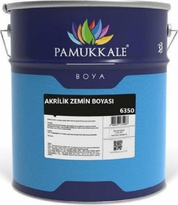 Pamukkale 6350 Akrilik Zemin Boyası 15 Kg Ral 1023 Krom Sarı - Image 1
