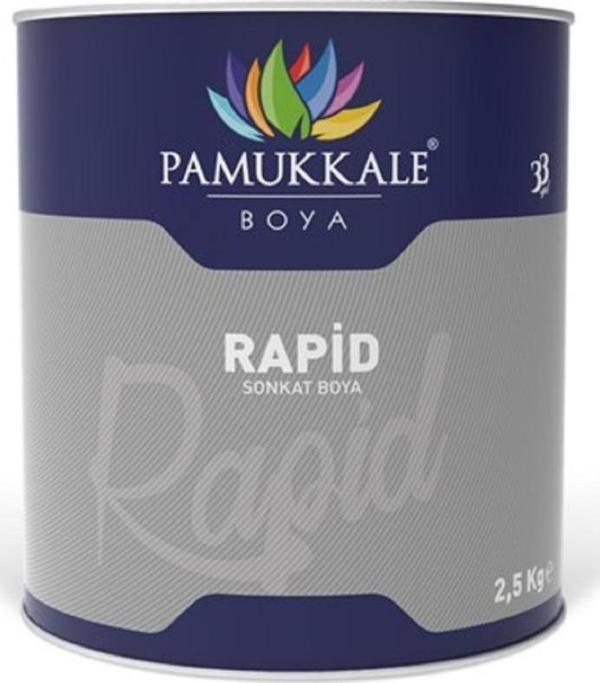 Pamukkale Rapid Boya 2.5 Kg Mat Siyah - Image 1