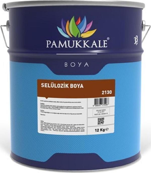 Pamukkale Selülozik Boya 12 Kg Ral 9016 Beyaz - Image 1