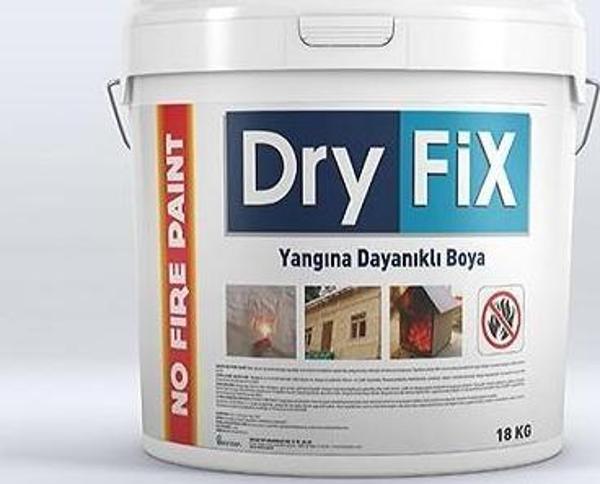 DryFix No Fire Paint Alev Almayan Yanmaz Boya 18 Kg Beyaz - Image 1