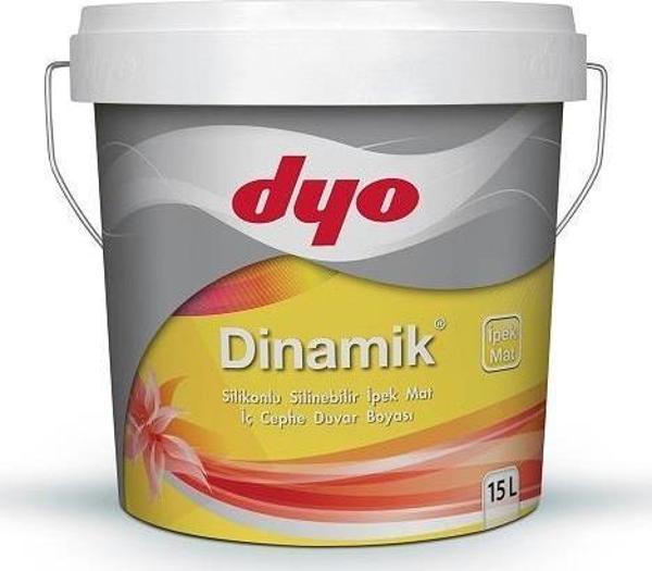 Dyo Dinamik Silikonlu İpek Mat İç Cephe Boyası 15 Lt Beyaz - Image 1