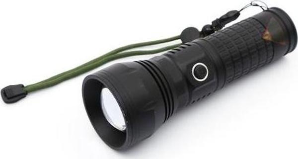 Panther USB Şarjlı Zoomlu P70 LED Metal El Feneri PT-4112 - Image 1