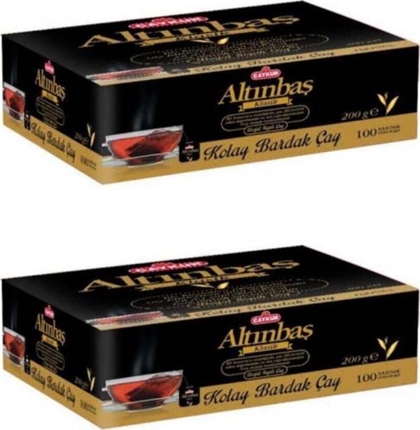Çaykur Altınbaş 100'Lü 2'Li Avantajlı Bardak Poşet Sallama Çay - Image 1