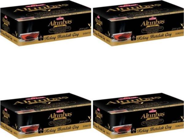 Çaykur Altınbaş 100'Lü 4'Lü Avantajlı Bardak Poşet Sallama Çay - Image 1