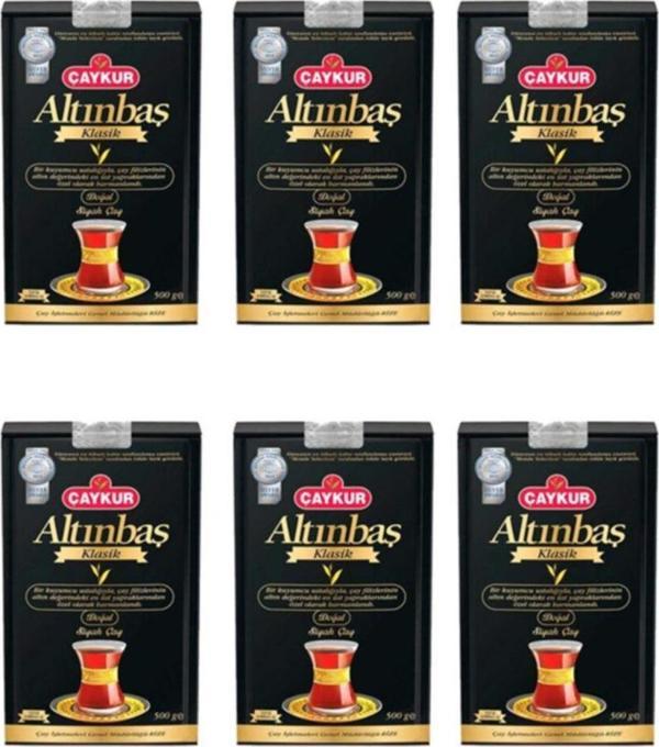 Çaykur Altınbaş Siyah Dökme Çay 500 Gr - 6 Adet - Image 1