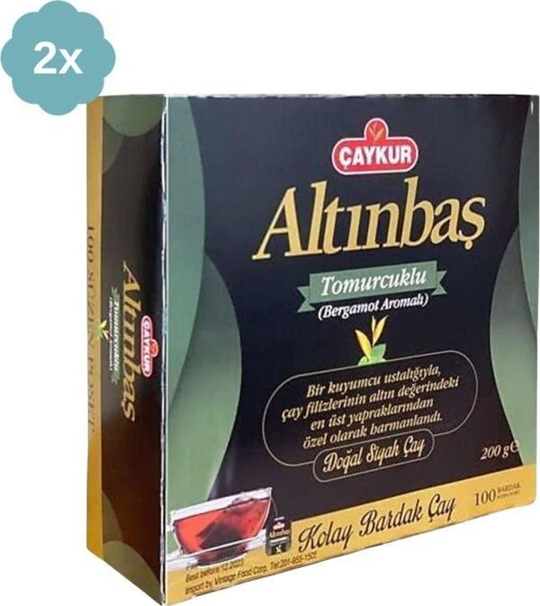Çaykur Altınbaş Tomurcuklu Kolay Bardak Poşet Çay 200 Gr X 2 Adet - Image 1