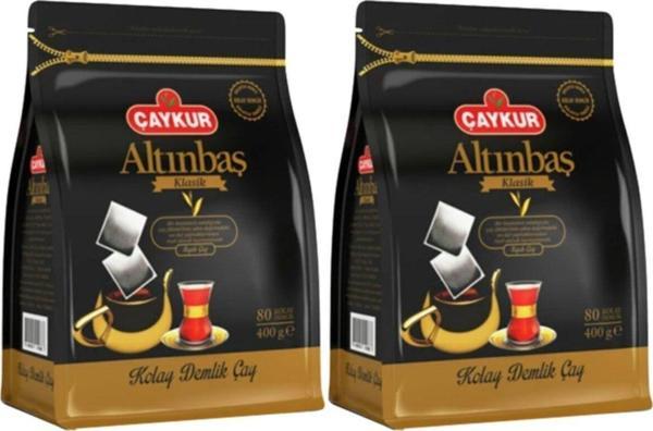 Çaykur Altınbaş Demlik Poşet Çay 80'Li 400 Gr 2 Paket 160 Adet - Image 1