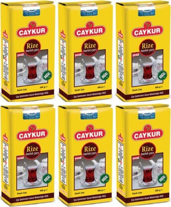 Çaykur Rize Turist Siyah Dökme Çay 500Gr 6 Adet - Image 1