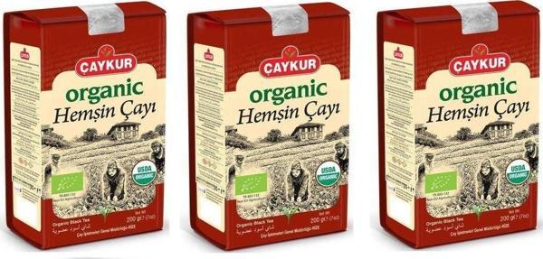 Çaykur Organik Hemşin Çayı 400 Gr X 3 Adet Karton Kutu - Image 1