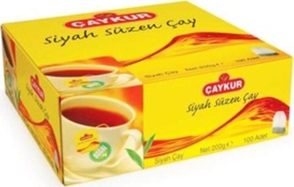 Çaykur Sıyah Suzme Poset 200Gr 100'Lu*2 Lı - Image 1