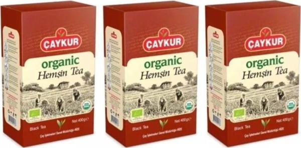 Çaykur Organik Hemşin Siyah Dökme Çay 3 X 400 Gr - Image 1