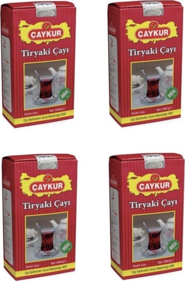 Çaykur Tiryaki Siyah Dökme Çay 1 Kg 4 Adet - Image 1