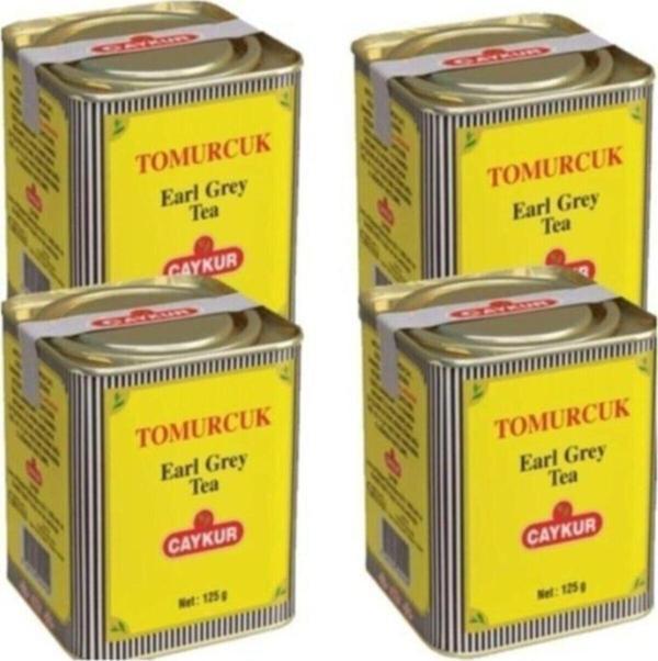 Çaykur Tomurcuk Çay 125 Gr Teneke 4 Adet Sarı Teneke Kutuda Kokulu Çay - Image 1
