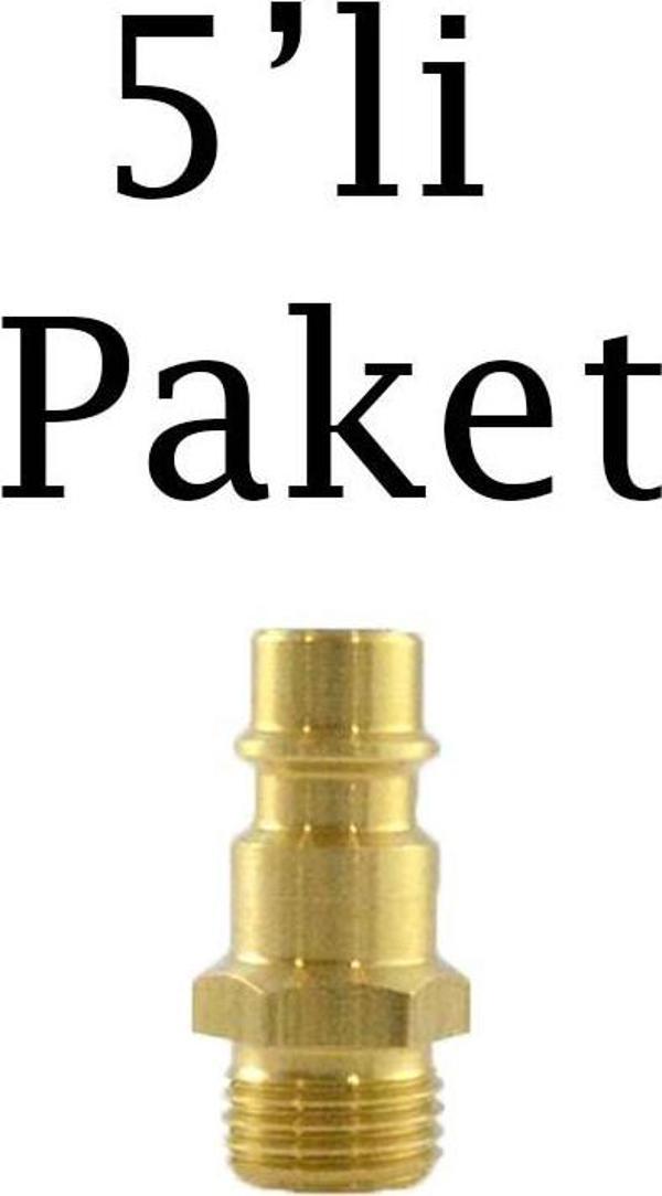 Brio Hava Hortum Erkek Uç 1/4 5'li Paket - Image 1