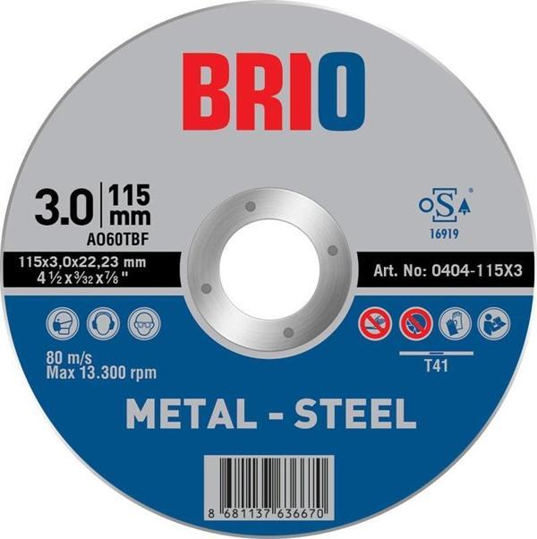 Kesme Taşı 115X3 Metal 10 adet - Image 1