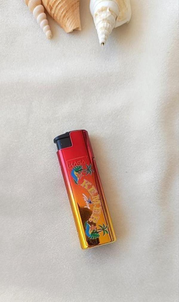 Çakmak Manyetolu Turbo Rüzgarda Sönmeyen Gazlı Desenli Çakmak Aksesuar - Image 1