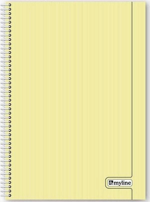 Myline Nova A4 Plastik Kapak 120 Yaprak Çizgili Defter - Image 1