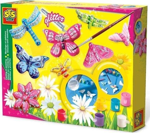 Ses Creative Kalıba Dök ve Boya - Kelebekler -Simli - Image 1