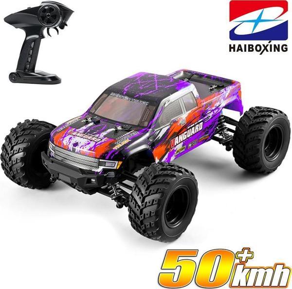 HAIBOXING RC 1/12 903 Vanguard 50+KM/H Sürat 4X4 Uzaktan Kumandalı RC Model Araba RTR Elektrikli 4WD Offroad Truck (Mor) - Image 1