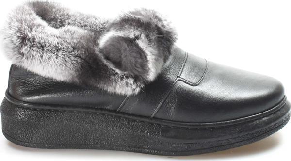 Hakiki Deri Kürklü Kadın Spor Bot 733KZA0024 - Image 1