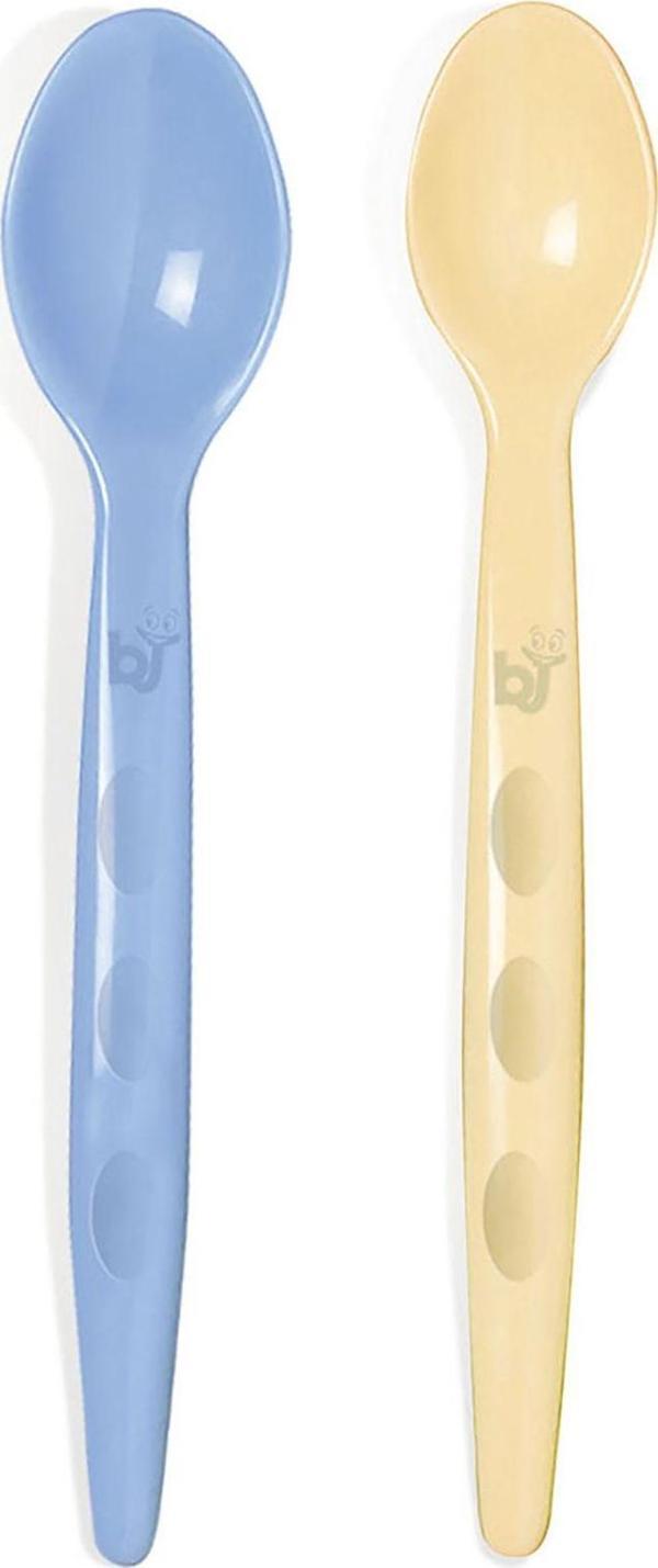 Babyjem 2li Mama Kaşığı Mavi-Sarı - Image 1