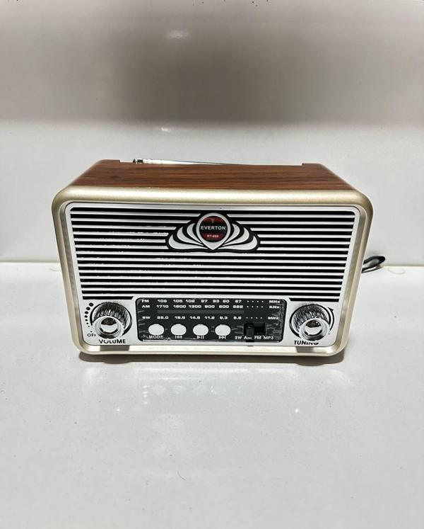 Rt-660 Bluetooth Fm-Usb-Tf-Aux Şarjlı Nostaljik Radyo - Image 1