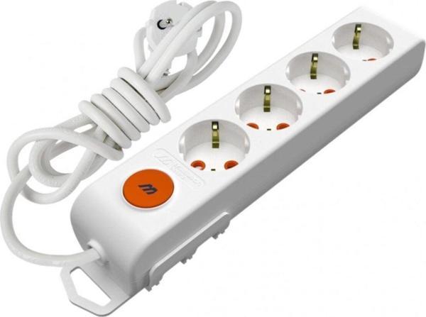 Ri-Tech 4 Lü 2 Metre Anahtar Topraklı Grup Priz - Image 1