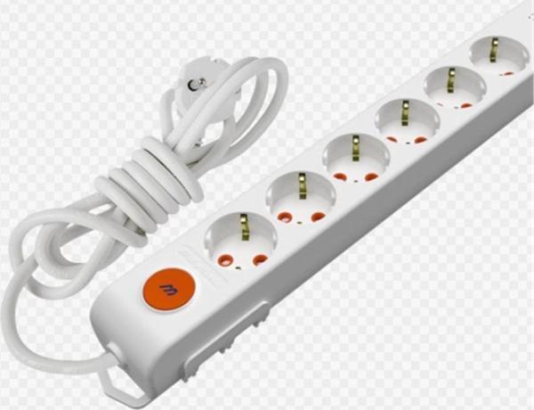 Ri-Tech 6 Lı 1 Metre Anahtarlı Topraklı Grup Priz - Image 1