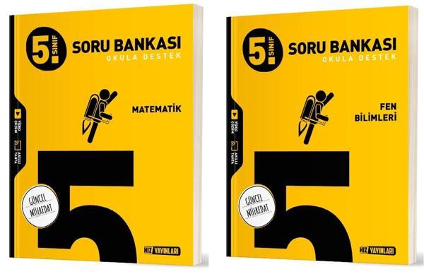 Hız 2025 5. Sınıf Matematik + Fen Bilimleri Soru Seti 2 Kitap - Hız Yayınları - Image 1
