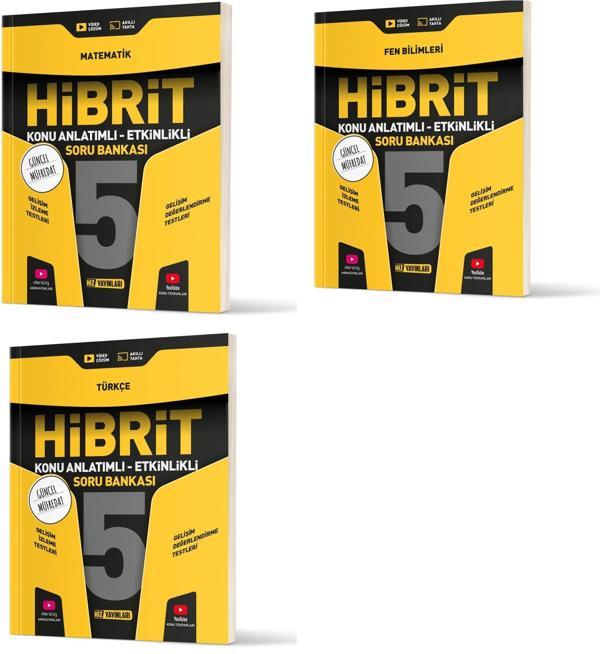 Hız 2025 5. Sınıf Matematik + Türkçe + Fen Hibrit - Konu Seti 3 Kitap - Hız Yayınları - Image 1